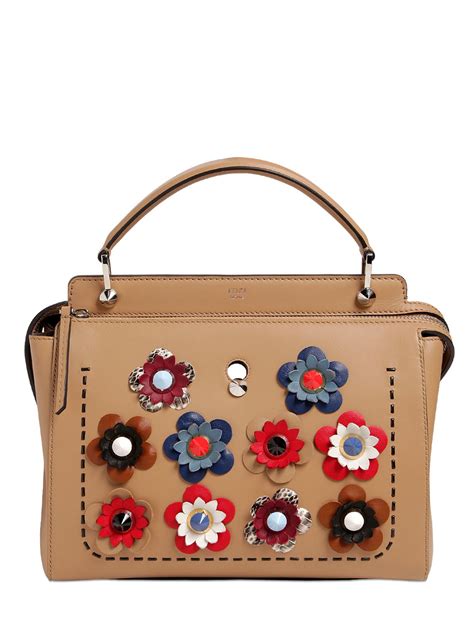 fendi beige bag|Fendi floral bag.